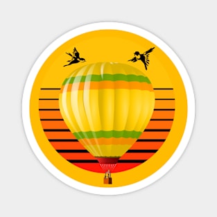 Hot Air Balloon Adventure Simple Beauty Magnet